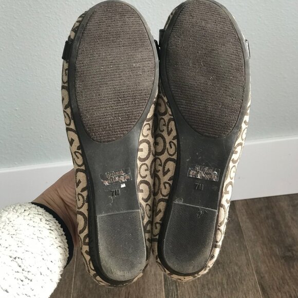 Vintage Y2K G by Guess Farrah 2 Monogram Ballet Flats Shoes - Women's Size 7 - Picture 13 of 14